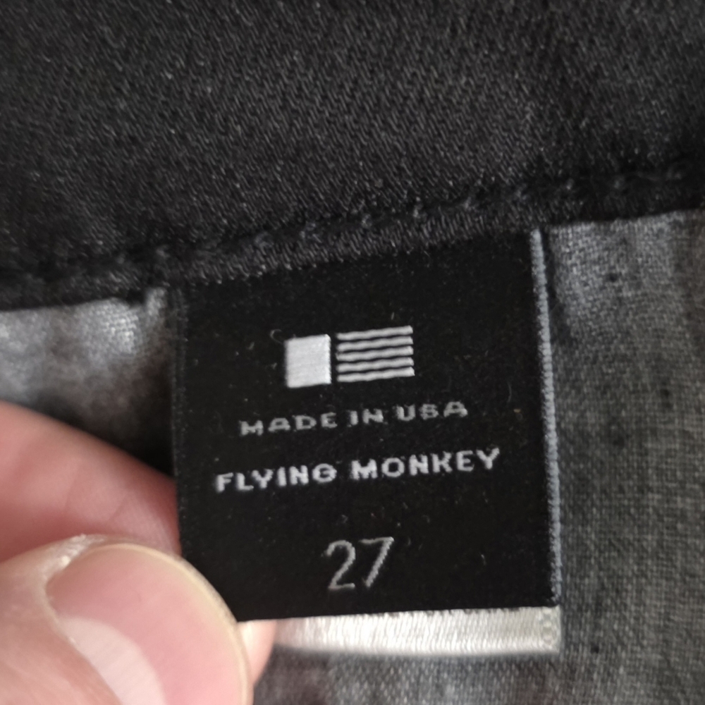 Flying Monkey Mid Rise Skinny Stretch Jeans Black Women's Size 27 NWT - Picture 9 of 11
